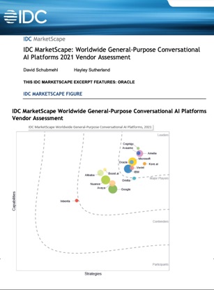 Oracle recognized as a leader in the 2021 IDC MarketScape